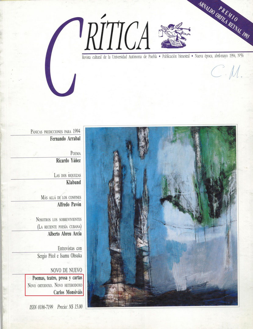 Crítica (Revista cultural de la Universidad de Puebla) número 56