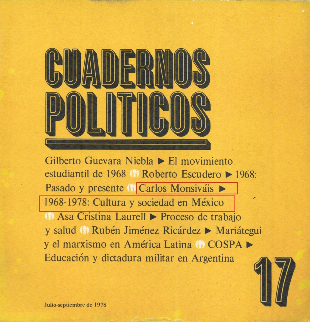Cuadernos políticos número 17