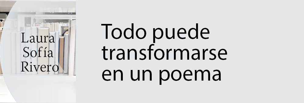 Banner del texto Todo puede transformarse en un poema de Laura Sofía Rivero