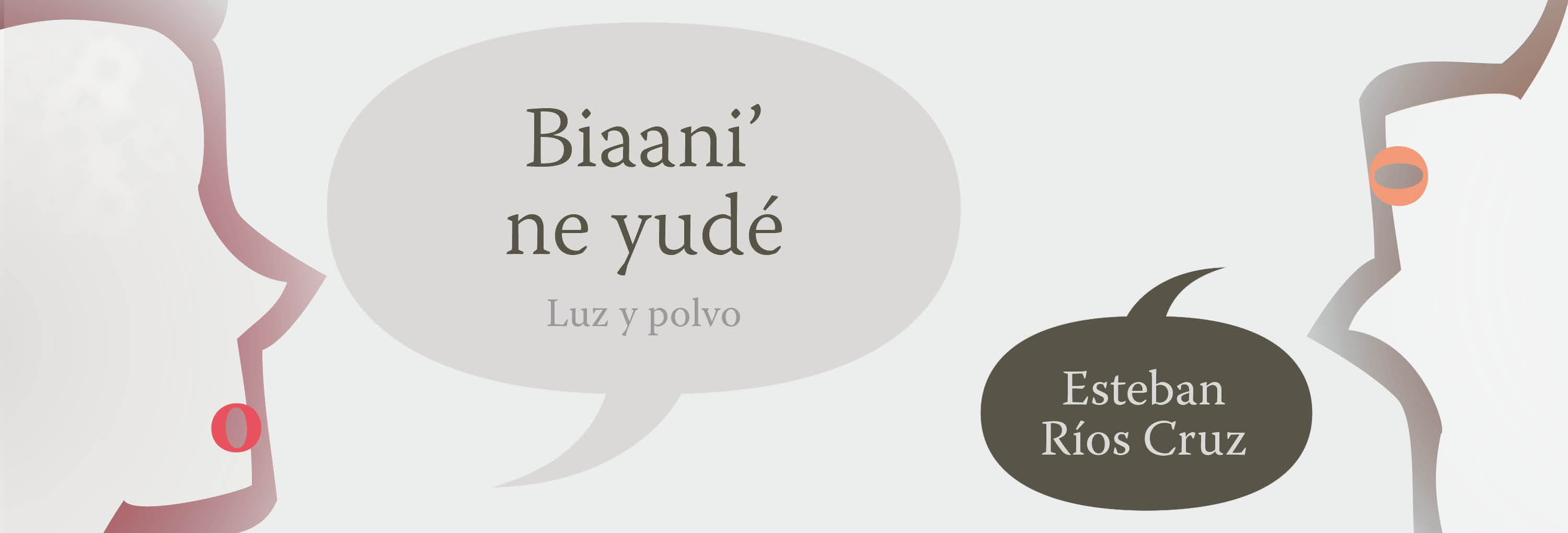 Banner del texto Biaani’ ne yudé / Luz y polvo de Esteban Ríos Cruz