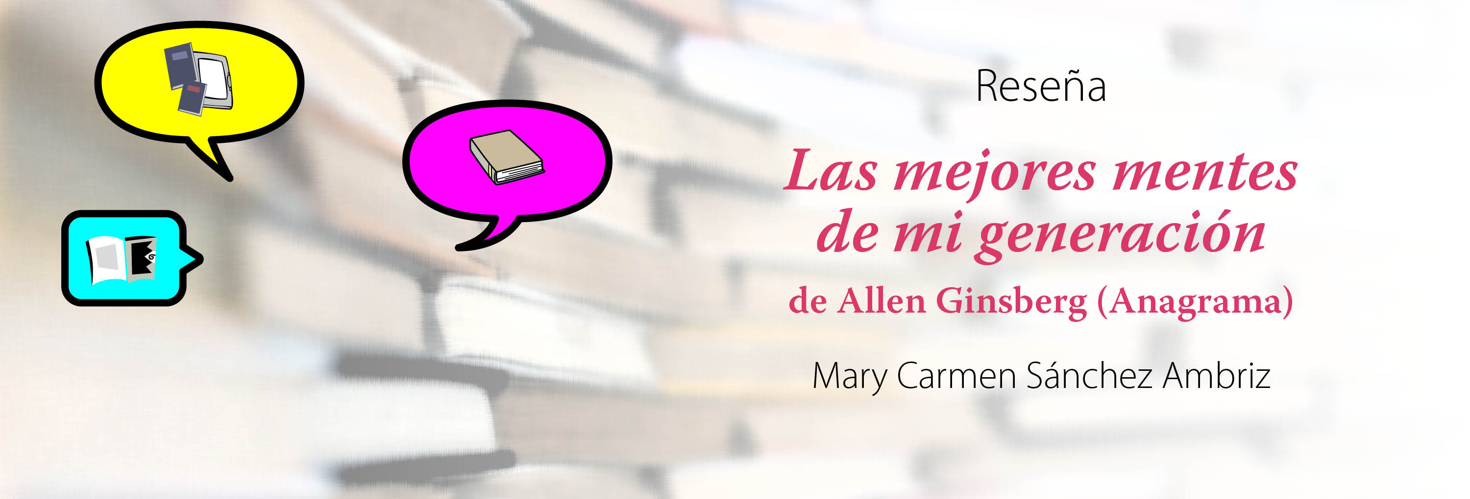 Banner del texto Entre hípsters y beatsters de Mary Carmen Sánchez Ambriz