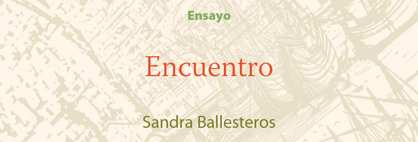 Banner del texto 'Encuentro' de Sandra Ballesteros